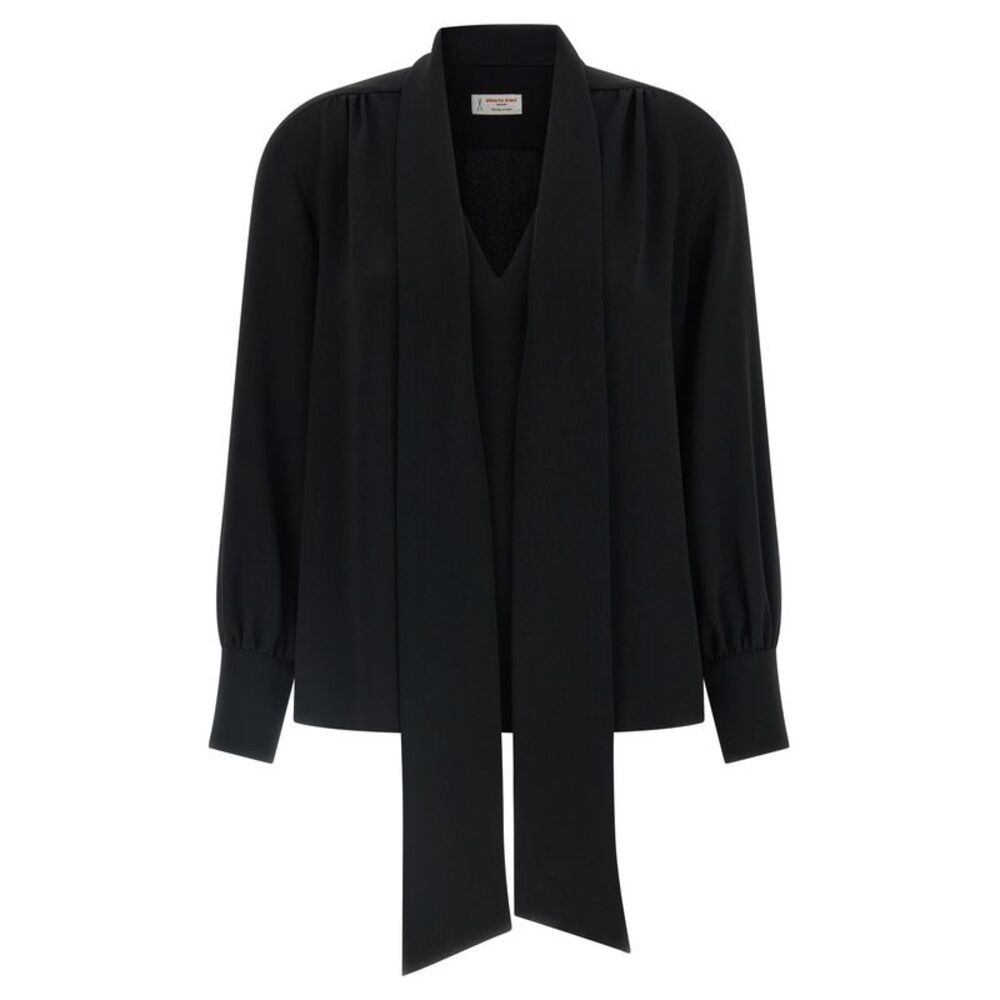 Alberto Biani Black Triacetate Women's Blouse